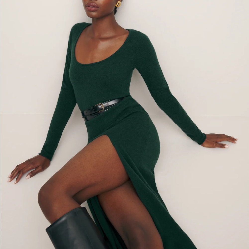 Reformation Jennita Cashmere Dress